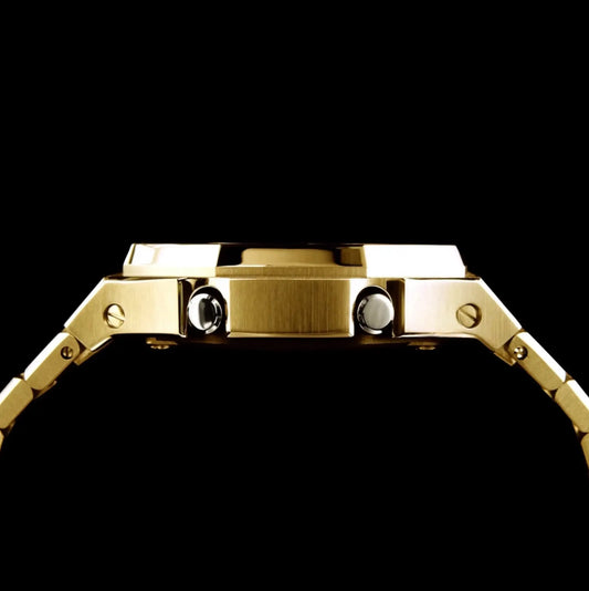 CasiOak Or Bracelet Or Cadran Navy Baguettes Or Métallique