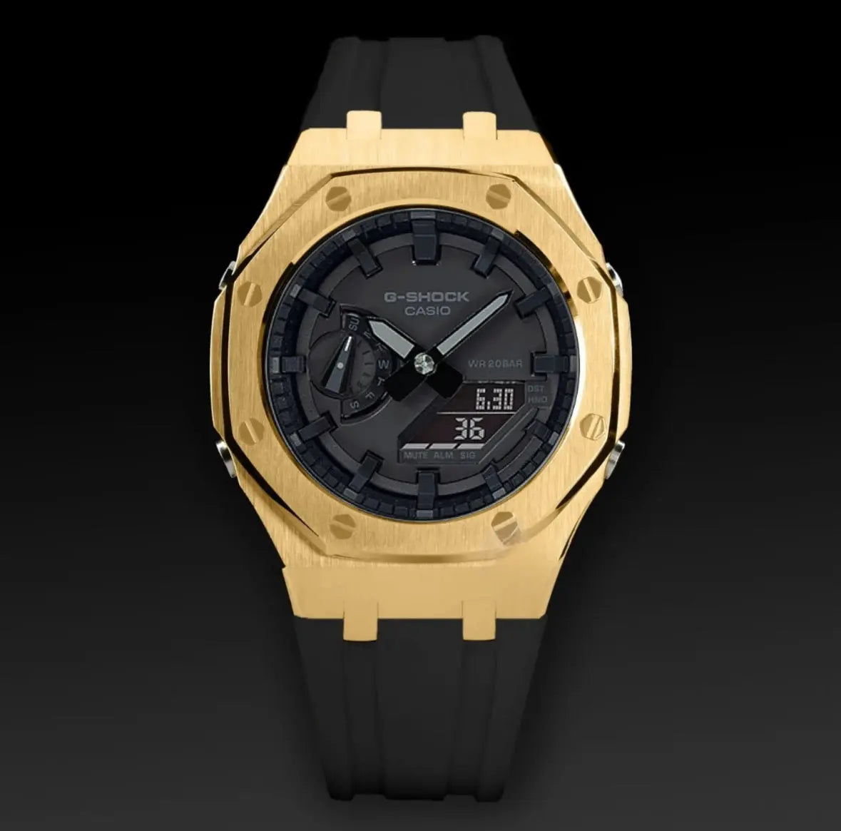 CasiOak Or Bracelet Strap Noir Cadran Noir
