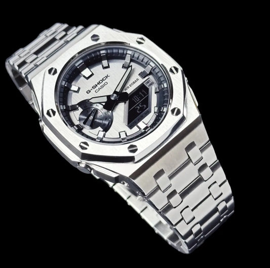 CasiOak Argent Bracelet Argent Cadran Argent