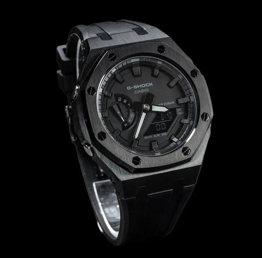 CasiOak Noir Bracelet Strap Noir Cadran Noir