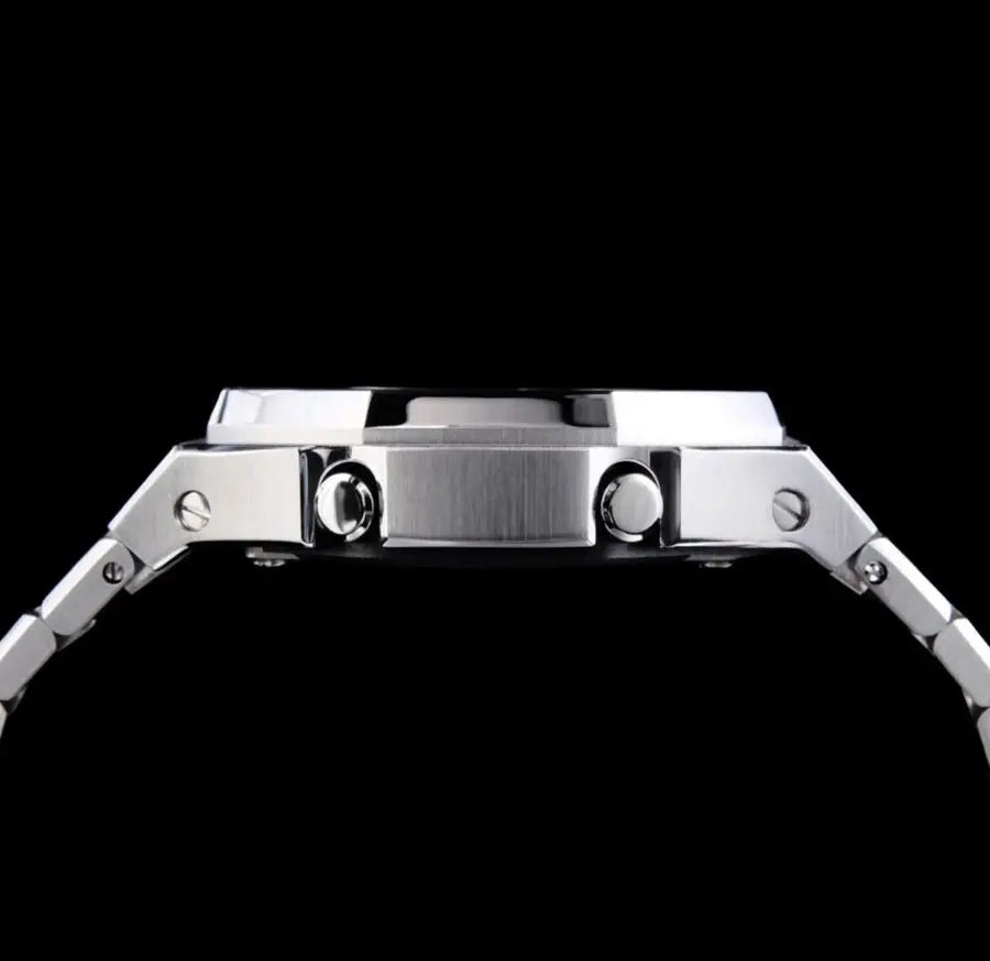 CasiOak Argent Bracelet Argent Cadran Crème