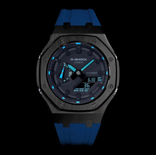 CasiOak Noir Bracelet Strap Navy Cadran Navy