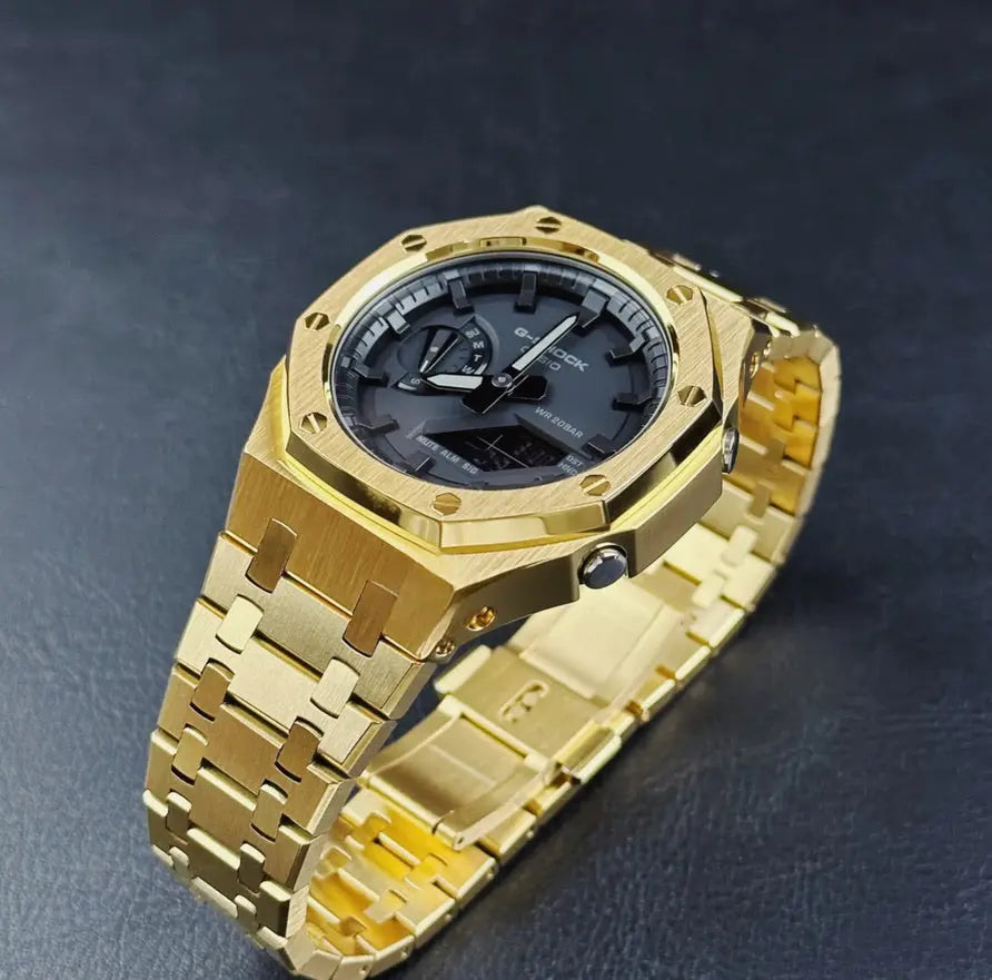 CasiOak Or Bracelet Or Cadran Noir