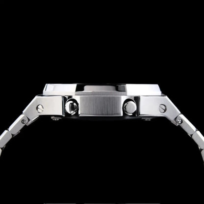 CasiOak Argent Bracelet Argent Cadran Gris